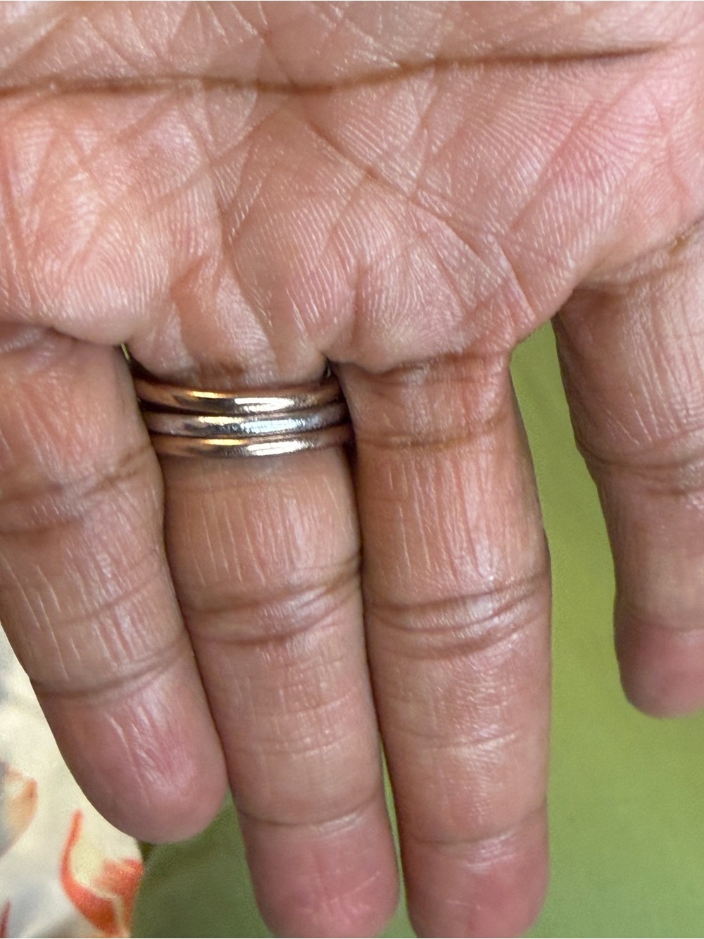 Coach Heart Ring | Size 6.5 | Gold & Silver Tone Crystal Accent - Picture 6 of 11